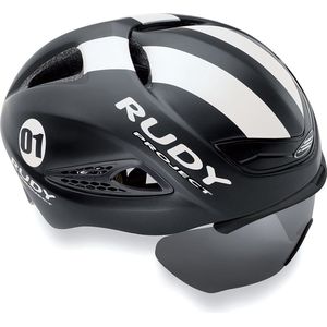 Rudy Project Helm Boost 1 Black - Wit Matte - With Removable Optical Shield - S-M 54-58 - Helm