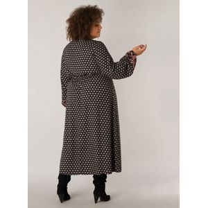 YESTA Destiny Jurk - Black/Multi-Colour - maat 1(48)