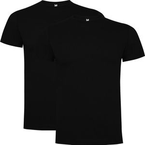Zwart 2 pack Premium t-shirts Roly Dogo maat S
