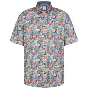 Haupt designshirt modern fit korte mouw cassettebandje