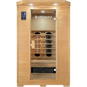 Infraroodcabine Oslo - Triplexverwarming - 120x100x190 cm - 2 personen