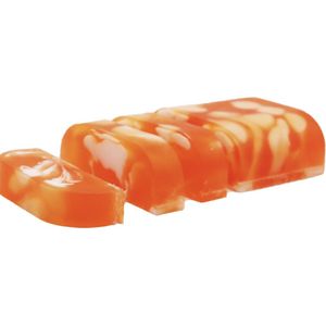 Handgemaakt blok scheerzeep - Citrus Spice - Shaving Soap Loaf - Vegan - 1.2 KG - Oranje - Savon a Racer - Versnijdbaar -Schuimende zeep - 32 x 9,5 x4 cm