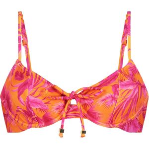 Hunkemöller Dames Badmode Niet-voorgevormde beugel bikinitop Tulum - Roze - maat F75