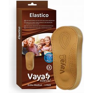 Vaya Elastico 3/4 Orthese Inlegzolen voor Platvoeten met Hiel Damping