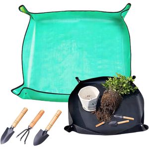 Inovra ® Waterdichte Verpotmat Set met Handige Tuingereedschap voor Binnen en Buiten Tuinieren