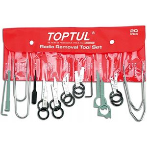 20-delige autoradio-verwijderset - Toptul