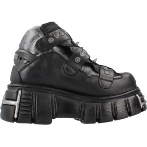 New Rock - M135 C1 - Enkellaarsjes - Zwart