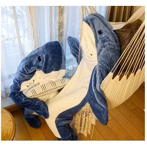 Zachte Haai Pyjama Onesie - Warm & Knus voor Kinderen en Volwassenen (Maat M)