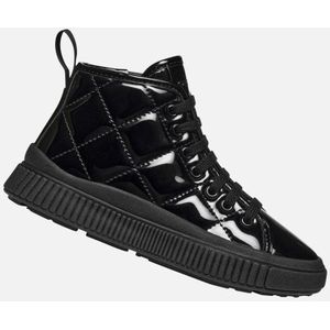 Geox - Laquinny - Sneakers - Zwart - Moderne en Glamoureuze Uitstraling