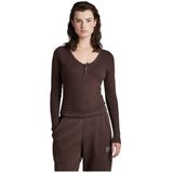 G-star - Henley Ultra Slim - Body T-shirt - Lange Mouwen