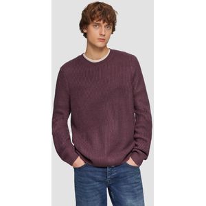 Gebreide Trui - Effen - Knitwear - Ronde Hals - Lange Mouw