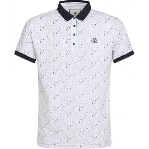Gabbiano Poloshirt Jersey Polo Shirt Met Print 233561 101 White Mannen Maat - XL