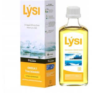 Lysi Tran - Lysi Tran Islandzki - Visolie voor Kinderen - Omega-3 Hoog - Citroen Smaak - Vitaminen A, D, E