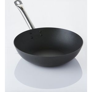 Point-Virgule Wokpan - Carbonstaal - Excalibur Anti-aanbaklaag - Ø 30cm