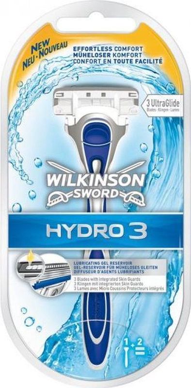 Wilkinson Sword - Hydro 3 - Scheermes met 2 Messen - Hydraterend - Beschermend