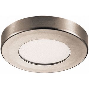 Opbouwspot Nikkel - Dimbaar - 3 watt - 160 Lumen - 2700 Kelvin - Warm wit licht - Lichthoek 80 graden - IP44 Badkamerverlichting
