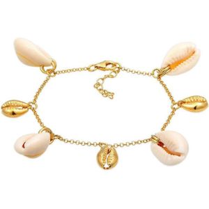 Elli Dames Armband Dames Kauri Shells Hanger Speelse 925 Echte Zilver