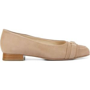 Hassia 300822 Napoli Loafers - Suède Instapper - Dames - Beige - Maat 37,5