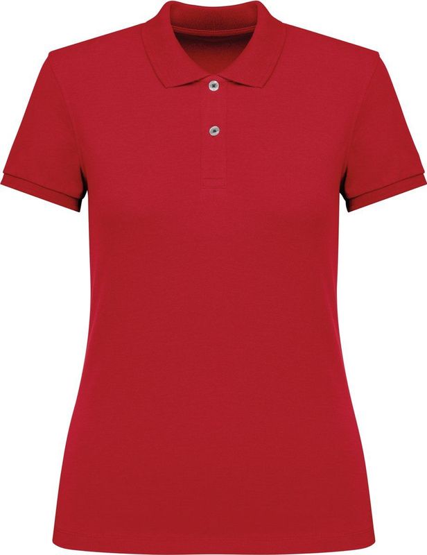 Native Spirit - Damespoloshirt - Gewassen Piqué - 100% Biologisch Katoen - Slim Fit