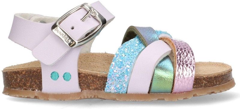 BunniesJR - Becky Beach - Platte Sandalen - Paars - Imitatieleer