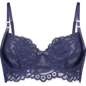 Hunkemöller Dames Lingerie Niet-voorgevormde beugel bh Zara - Blauw - maat C85