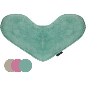 COHOSO® Verzwaringskussen - 3kg – Verzwaard Warmtekussen & Coldpack – Hartvorm – Verzwaringsknuffel Volwassenen & Kind – Lijnzaad – Bamboe + Katoen – Nek en Schoot kussen