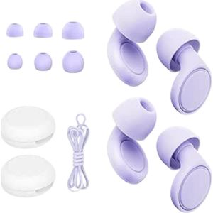 Goodivery® - Loop Earplugs - 2 Paar Zachte Siliconen Oordopjes - Voor Slapen En Ruisonderdrukking 25db - Herbruikbare Gehoorbescherming Voor Concert, Focus, Geluidsgevoeligheid - 8 Stuks In S/M/L
