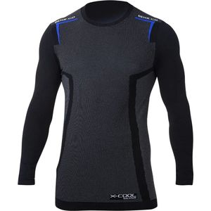 Sparco K-Carbon Thermoshirt - Zwart/Blauw - XL