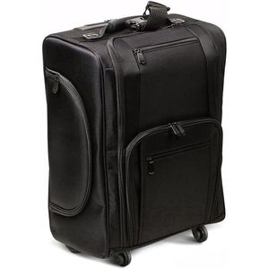 ApexArte® Kapperskoffer - Kapperstas - Visagie - Cosmetica Organizer - Zwart