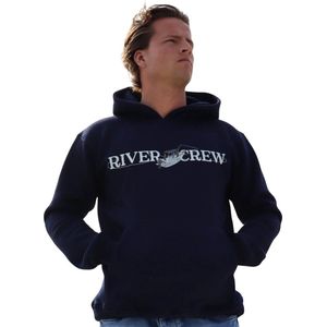 River Crew Nature's Pulse Hoodie - Boot Hoodie - Florida Boot - Vissers Hoodie - Vis Hoodie - Outdoor Hoodie - Natuur Kleding - Vissers Kleding - Vis Kleding - Kleding - Marineblauw - Maat S