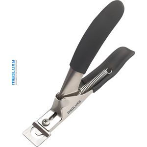 MEDLUXY® semi Pro - Nagel Tip Knipper -Kunstangel Tipknipper - Zwart Anti-slip greep (nageltang, nagelknipper voor kunstnagels, acrylic tip cutter) MM0216