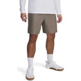 Under Armour - Tech Woven Wordmark - Korte Broek - Bruin Wit - 100% Polyester