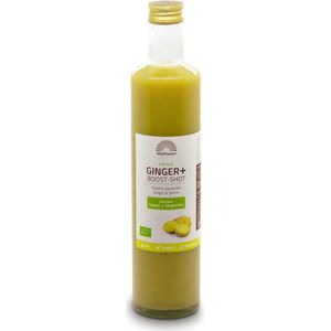 Mattisson - Biologische Ginger+ Boost - Gemberdrank uit Gembersap, Rijstsiroop, Citroensap & Specerijen - Gember Booster Supplement - 500 ml