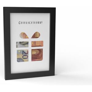 Kadogeld.nl-Fotolijst A5 Geldcadeau - Gefeliciteerd! Cadeaubox - Orgineel - Geld - Cadeau - Geven