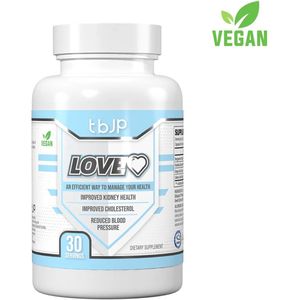 TBJP - Love Heart - 30 doseringen - Trained by JP - Bergamot - Ubiquinol - Vegan