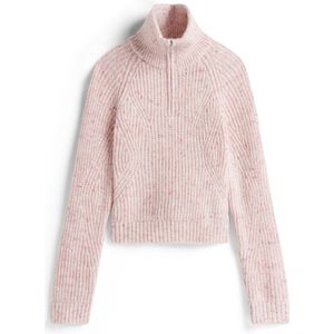 Tommy Jeans Trui Tjw Nep 1/4 Zip Sweater Dw0dw21686 Ybh Ancient White Dames Maat - XXS