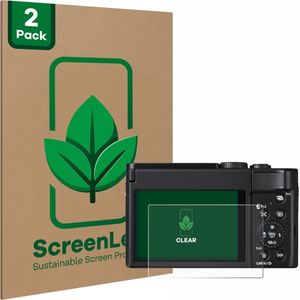 ScreenLeaf - Screenprotector voor Panasonic Lumix DC-TZ99 - Duurzame schermbescherming Folie Beschermfolie transparant (2 Stuks)