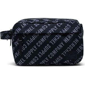 Herschel Toilettas Chapter Travel Kit Roll Call Black / Sharkskin Small Zwart Veelkleurig