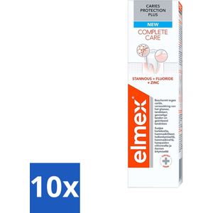 10 x Elmex - Tandpasta - Caries Protection Plus - Complete Care - 75 ml - Elmex - Sterke Tanden