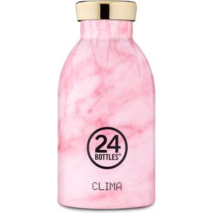 24Bottles Thermosfles Clima Bottle Pink Marble 330 ml