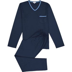 Mey Tweedelige Lange Pyjama Heren 18881 - 48 - Blauw