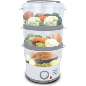 QProductz Stoomkoker - Foodsteamer met 3 lagen - Stoomkoker met Afneembare Lagen - 7.5L - Vaatwasserbestendig