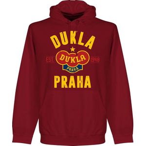 Dukla Praag Established Hoodie - Donkerrood - XL