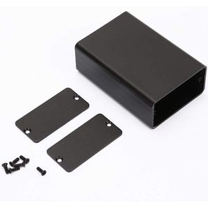 Bedrading Aluminium Case Frosted Zwart Gedrukt Circuit Board Instrument Box behuizing Elektronische Project Case