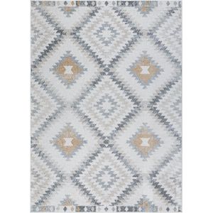 SURYA Vloerkleed - Woonkamer, Slaapkamer - Scandinavisch Boho Tapijt SADIE - Grijs/Beige - 200x275 cm