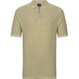 Only & Sons - DS 12 Struc Half Zip Polo - Olijfgroen - Poloshirt