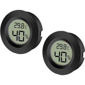 Digitale Hygrometer en Thermometer 2-Pack voor Binnen Buitentoepassingen | Temperatuur- en Vochtigheidsmeter voor Elk Gebruik