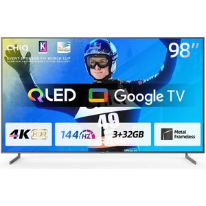 CHiQ - U98F8TGPRO - QLED-TV - 98 Inch - 4K - 144 Hz - Google Smart TV