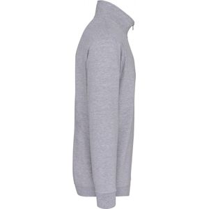 Sweatshirt Heren 3XL Kariban 1/4-ritskraag Lange mouw Oxford Grey 80% Katoen, 20% Polyester