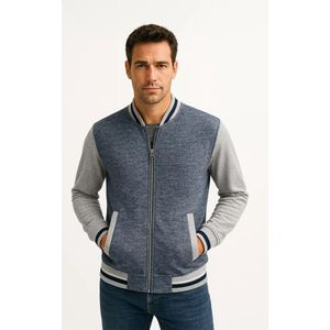 Heren Vest - Sportief - Blauw Grijs